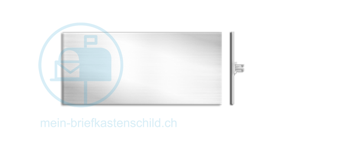 Klingelschild Schweizer IT25 54 x 25 Alu